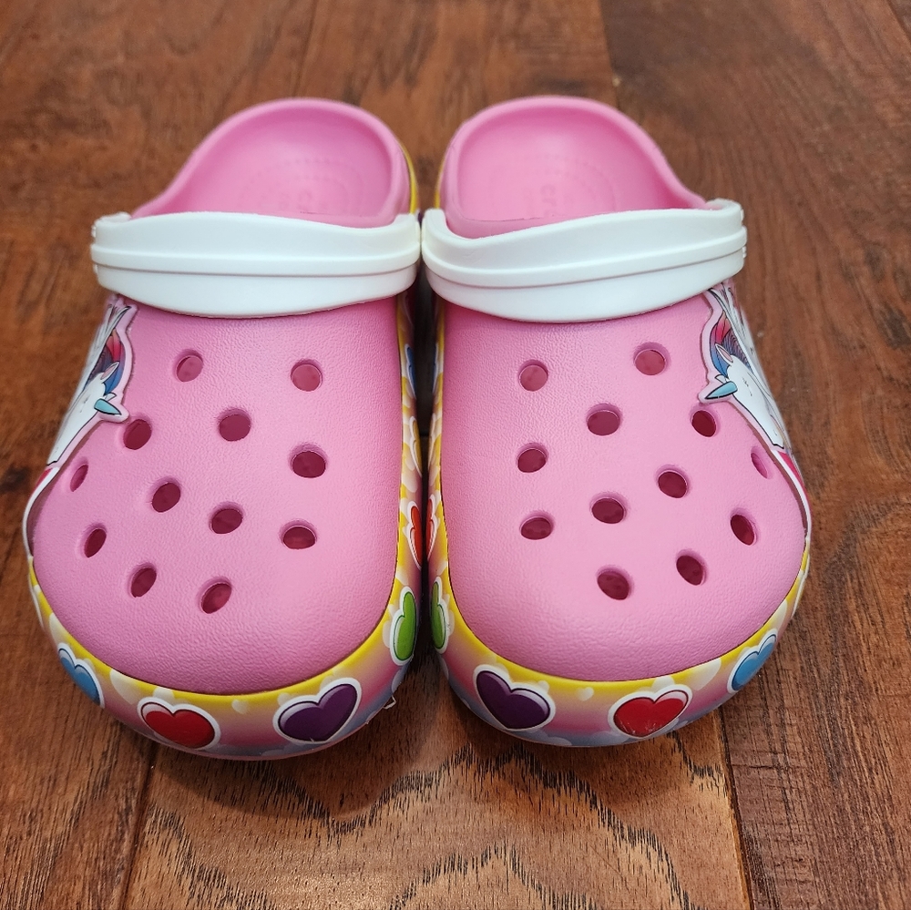 Girls Croc Fun Lab Unicorn Lights Up Clogs